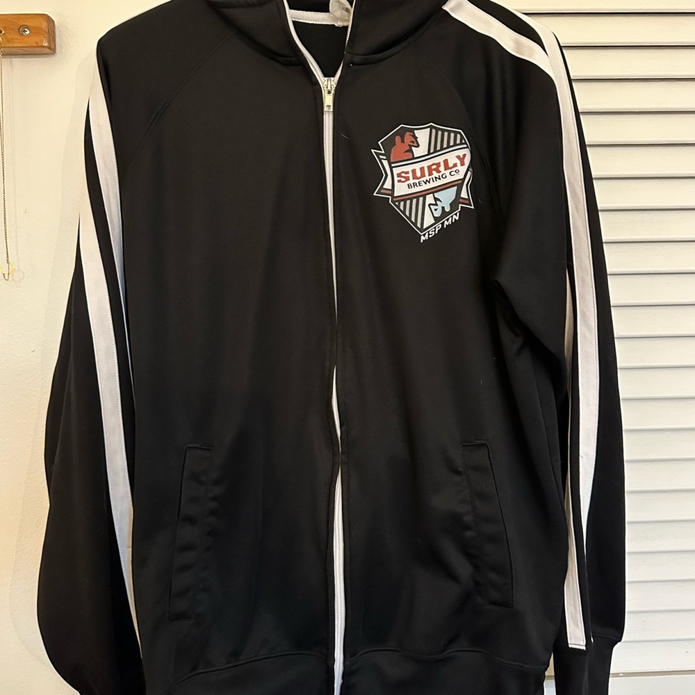 Surly Brewing Black Zip-Up sweatshirt